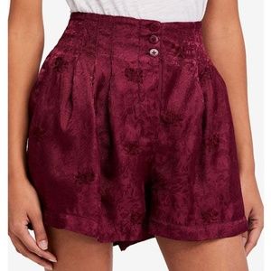 Free People Highwaisted Silky Shorts